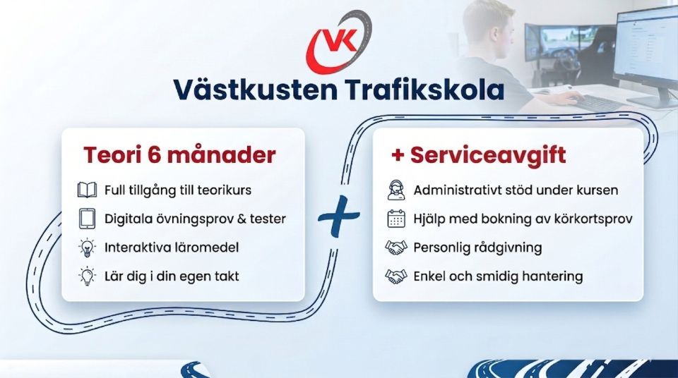 Teori 6 månader + Serviceavgift